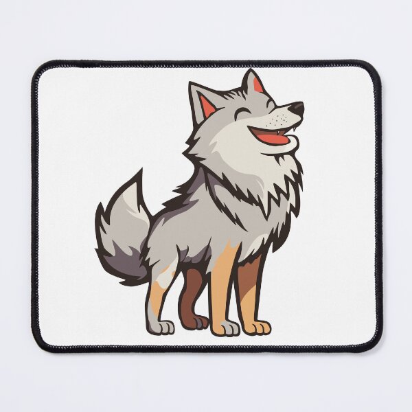 Item preview, Very happy wolf designed and sold by Drawfish.