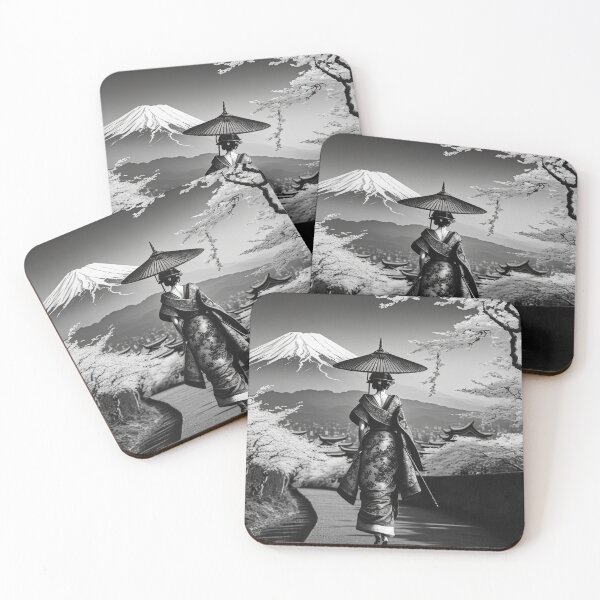 Artikelvorschau, Beautiful Geisha's Ascension to Fuji, Japan entworfen und verkauft von BellasArtStudio.