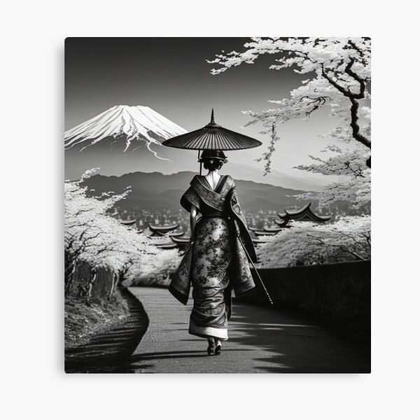 Item preview, Beautiful Geisha's Ascension to Fuji, Japan designed and sold by BellasArtStudio.