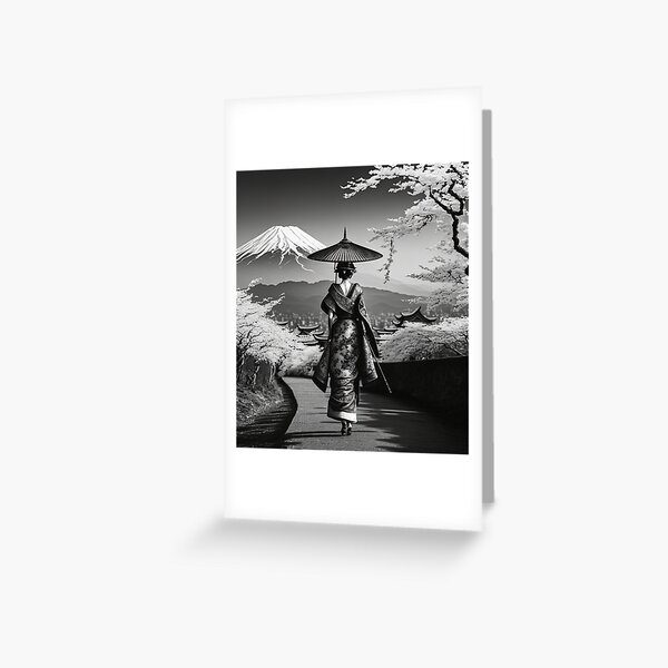 Item preview, Beautiful Geisha's Ascension to Fuji, Japan designed and sold by BellasArtStudio.