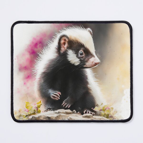 Item preview, Acuarela de Baby Skunk designed and sold by Knot2Olde.
