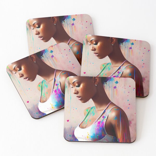 Item preview, Urban Woman Graffiti Oil Painting Splattered designed and sold by SableSyndciate.