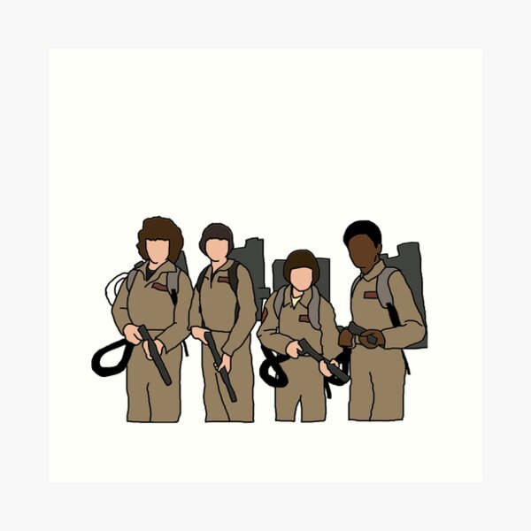 stranger things ghostbusters Art Print