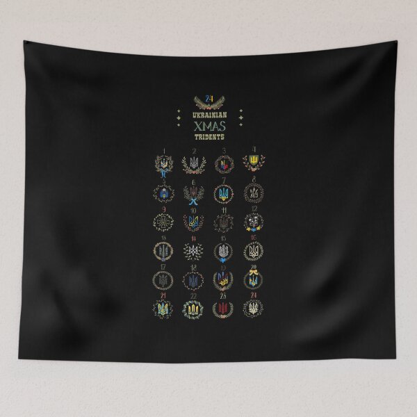 Item preview, Ukraine Advent Calendar Ukrainian Xmas Trident Tryzub designed and sold by Aide.