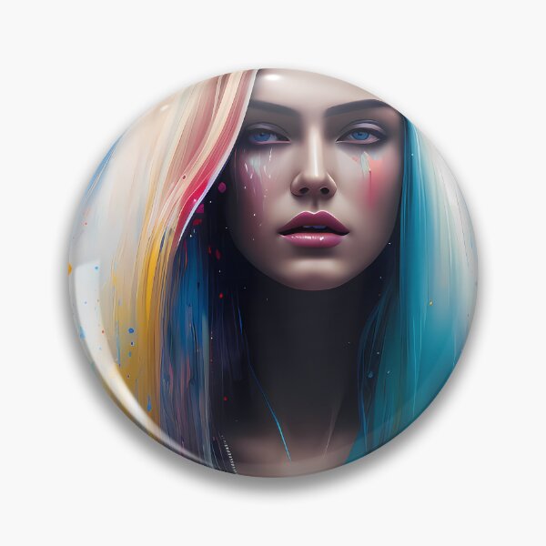 Item preview, Urban Woman Graffiti Oil Painting Splattered designed and sold by SableSyndciate.