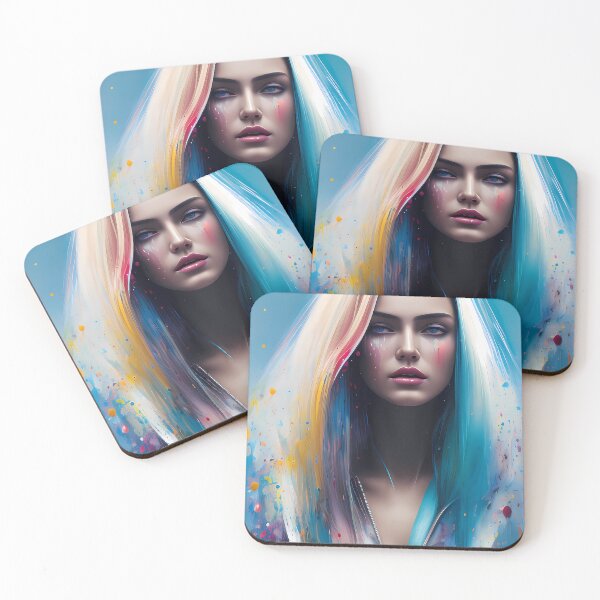Item preview, Urban Woman Graffiti Oil Painting Splattered designed and sold by SableSyndciate.