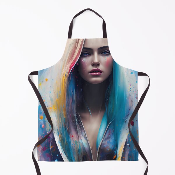 Item preview, Urban Woman Graffiti Oil Painting Splattered designed and sold by SableSyndciate.