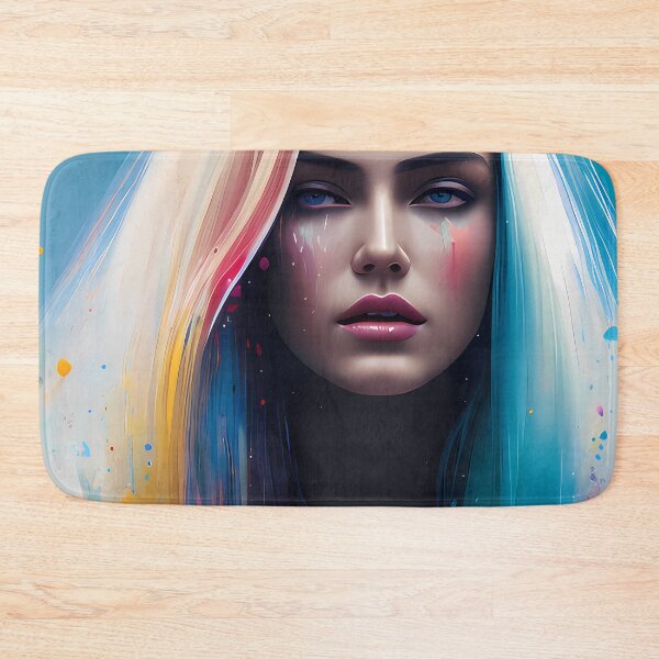 Item preview, Urban Woman Graffiti Oil Painting Splattered designed and sold by SableSyndciate.