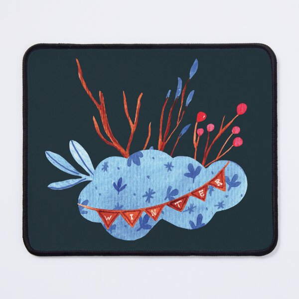 Item preview, Cosy winter watercolor illustration designed and sold by pinkyfish1010.