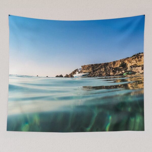 Item preview, Boat Floats On Crystal Clear Water designed and sold by Kate-P-.