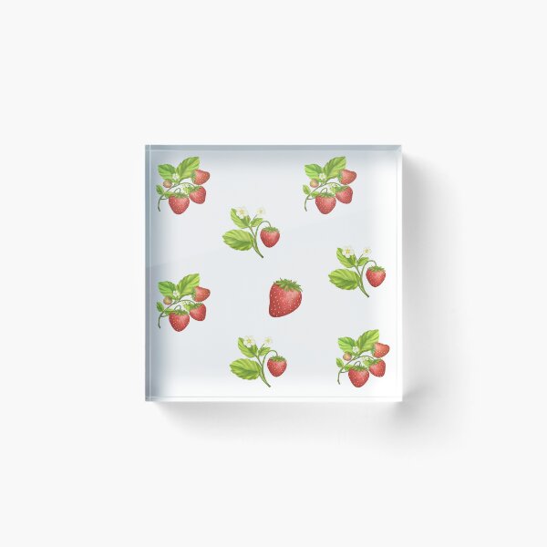 Item preview, Colorful Strawberry Fruit, Flowers and Leaves designed and sold by silviaol.
