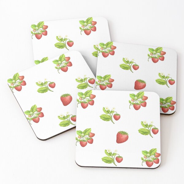 Item preview, Colorful Strawberry Fruit, Flowers and Leaves designed and sold by silviaol.