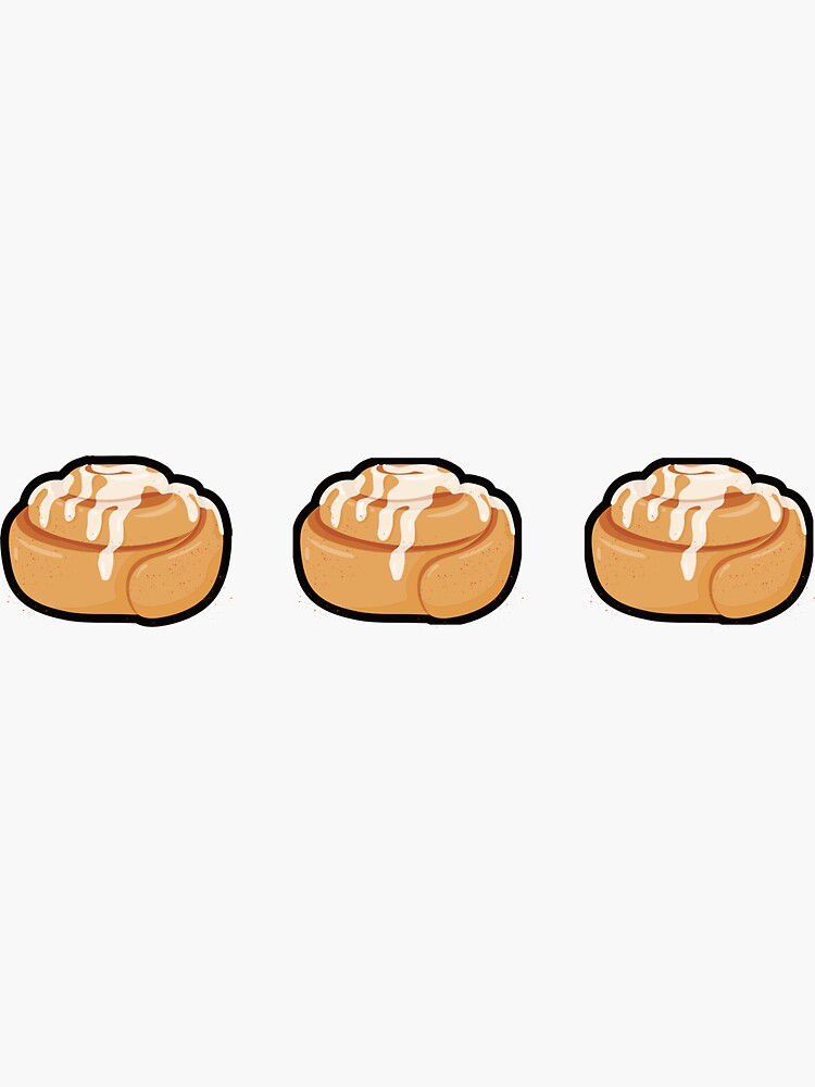 Delicious Cinnamon Roll Sticker