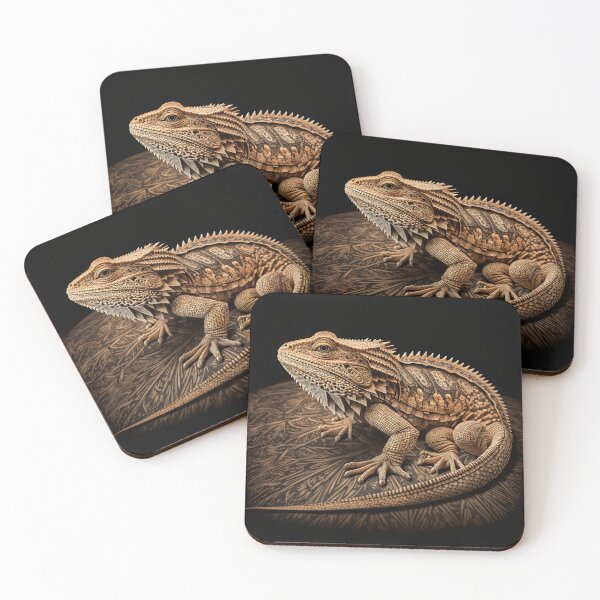 Item preview, Bearded Dragon Woodcut designed and sold by Knot2Olde.