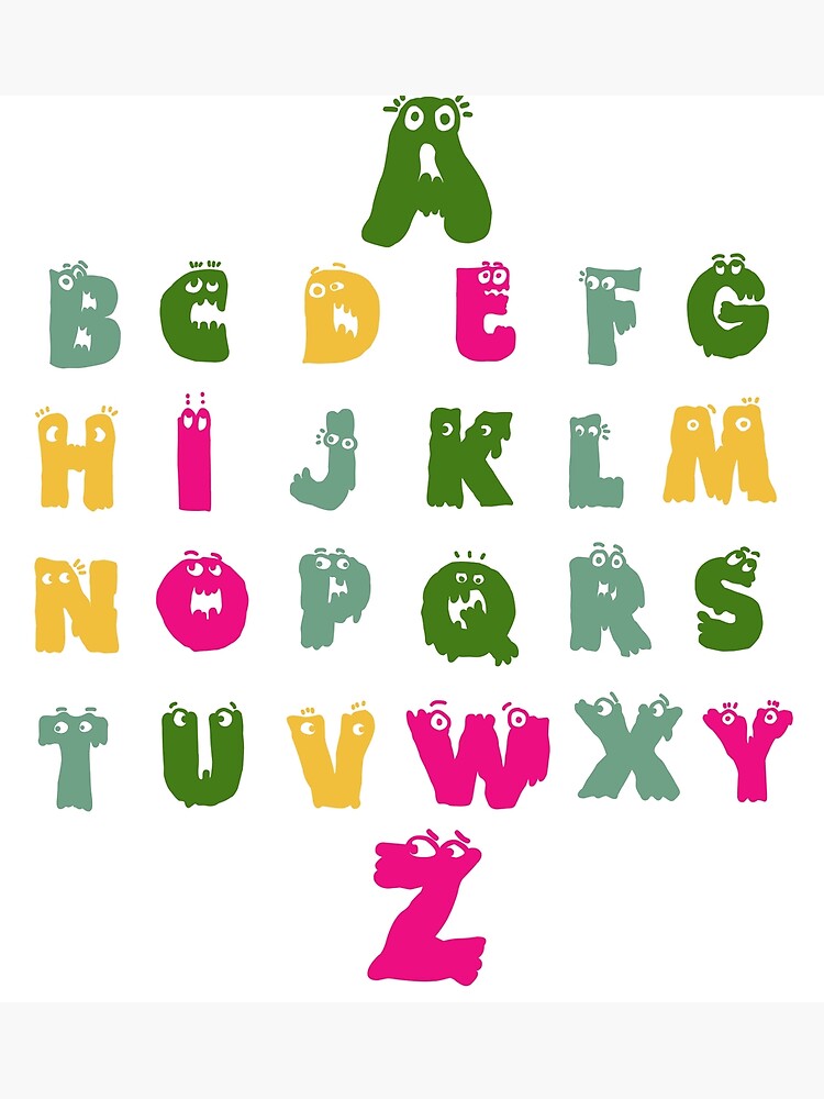 Villain Letter Abc Costume Boys Matching Evil Alphabet Lore Greeting Card  for Sale by touraout1