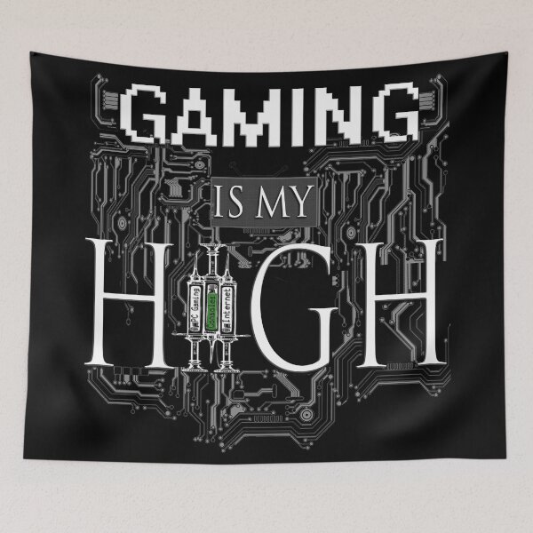 Item preview, Gaming is my HIGH - White text Transparent designed and sold by 86248Diamond.