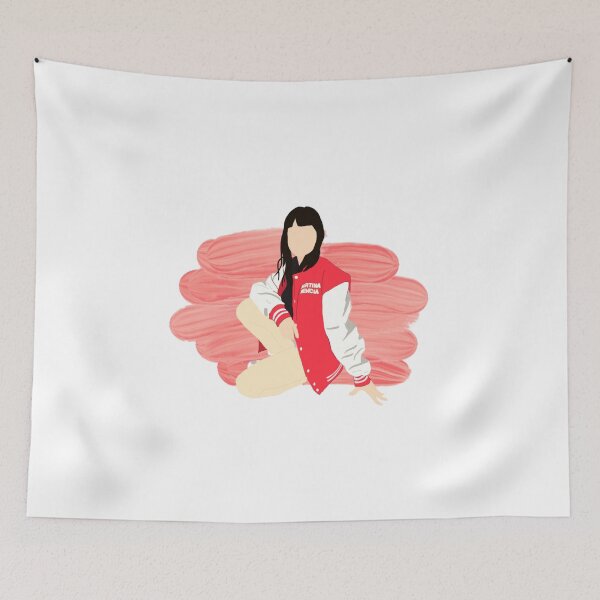 Item preview, Elite Netflix Show & cool girl mencia red brush background designed and sold by paintingtour.