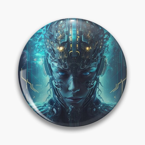 Item preview, Cyberpunk AI Being designed and sold by AICreateWorlds.