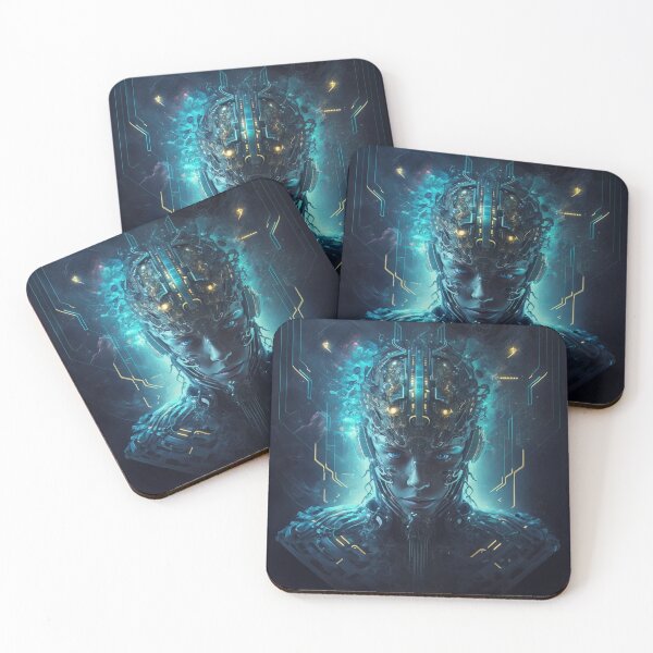 Item preview, Cyberpunk AI Being designed and sold by AICreateWorlds.