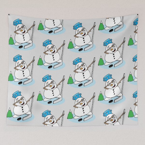 Item preview, Dabbing Snowman Hockey Christmas Tree designed and sold by lsrclothing.