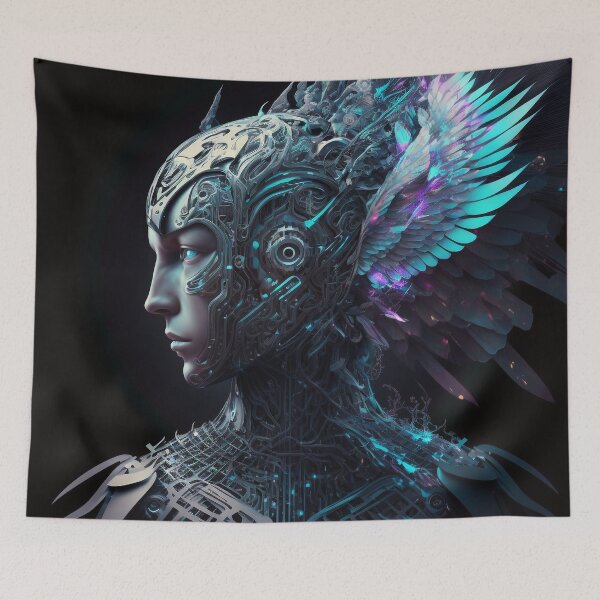 Item preview, Cybernetic Hunter designed and sold by AICreateWorlds.