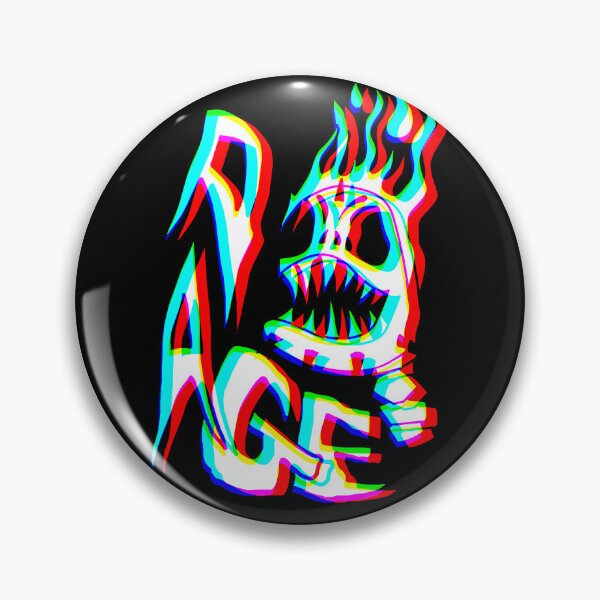 Item preview, 3D Rage Flaming Skull - Punk Skull designed and sold by mikeymadness.