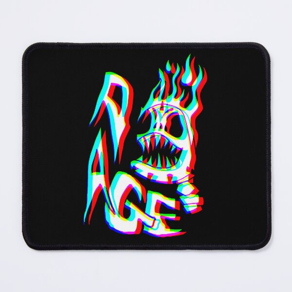 Item preview, 3D Rage Flaming Skull - Punk Skull designed and sold by mikeymadness.