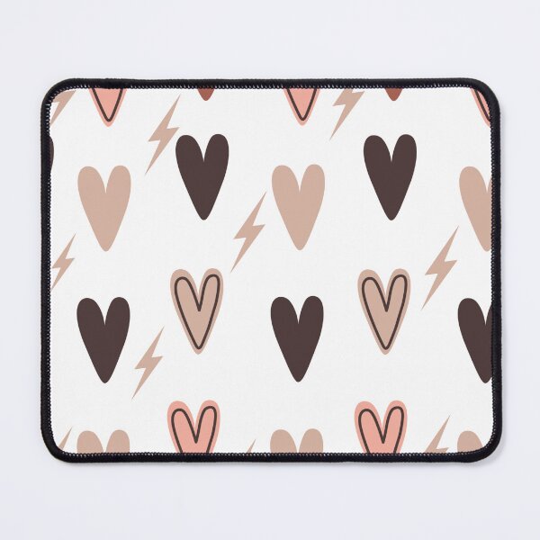 Item preview, Neutral aesthetic Brown hearts and Lightning Bolts designed and sold by PreppyRiot.