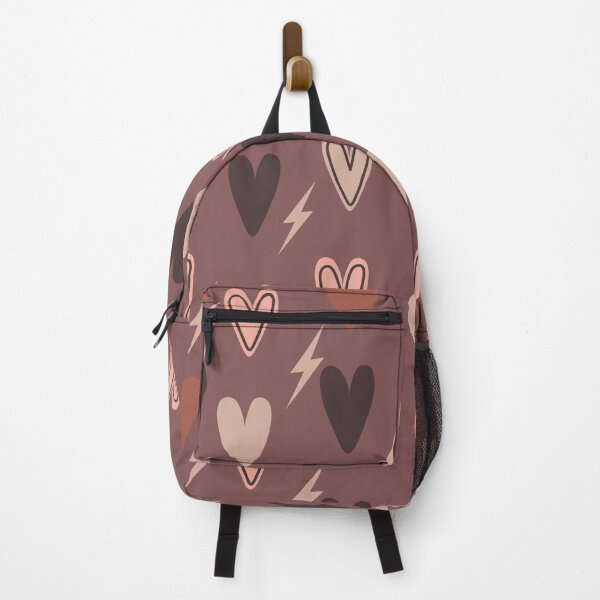 Item preview, Neutral aesthetic Brown hearts and Lightning Bolts designed and sold by PreppyRiot.
