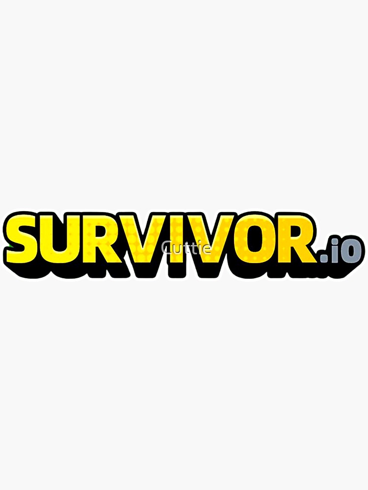 Survivor. io Game, zombie video game Sticker for Sale by Mycutedesings-1