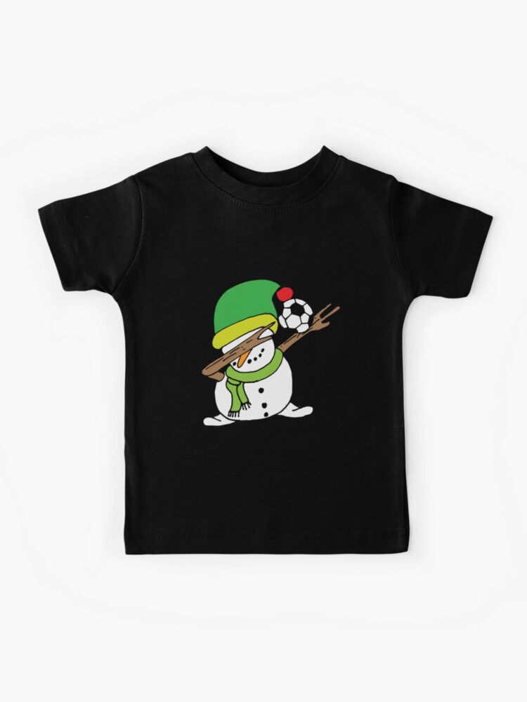 Dabbing Snowman Soccer Elf Hat Kids T Shirt By Lsrclothing Redbubble - roblox snowman shirt