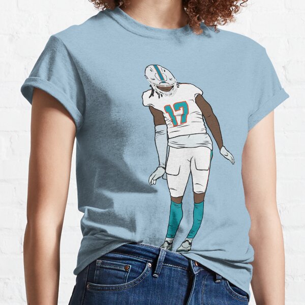 Jevon Holland Miami Dolphins Men's Aqua Name & Number Logo T-Shirt 