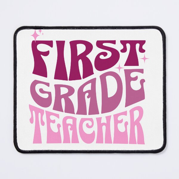 Item preview, First Grade Teacher - Retro Wavy Text designed and sold by Kristen Bedard.