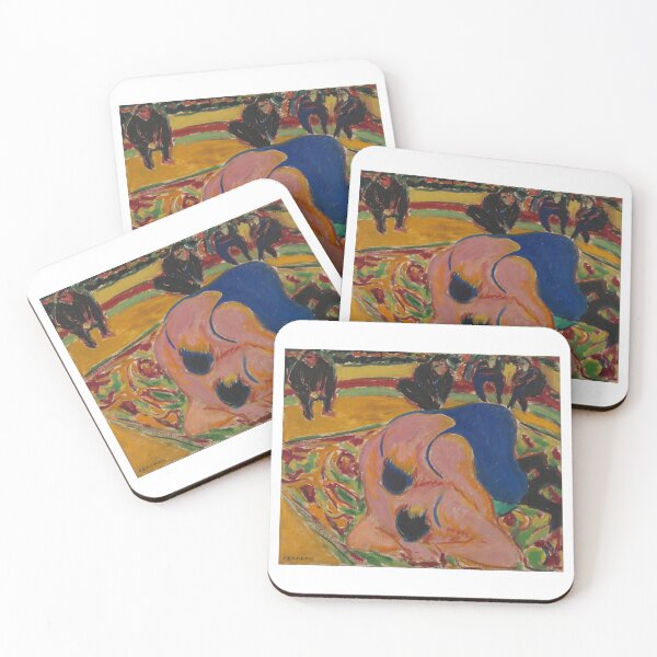 Item preview, Ernst Ludwig Kirchner Luchadores en un circo (1909) designed and sold by TeeARTHY.