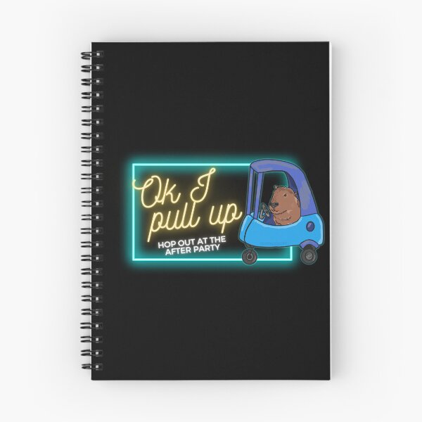 Item preview, Ok I Pull Up Capybara Neon designed and sold by RoserinArt.