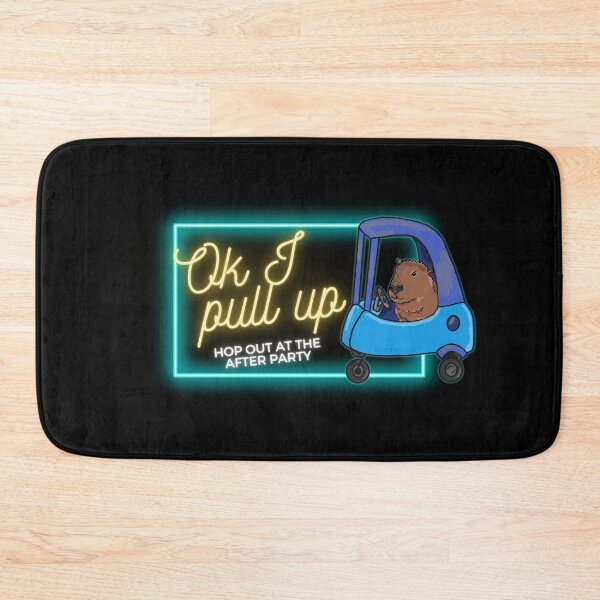 Item preview, Ok I Pull Up Capybara Neon designed and sold by RoserinArt.