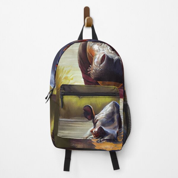 Item preview, Savanna Hippo - Oil Paint designed and sold by ABArtByAlexST.