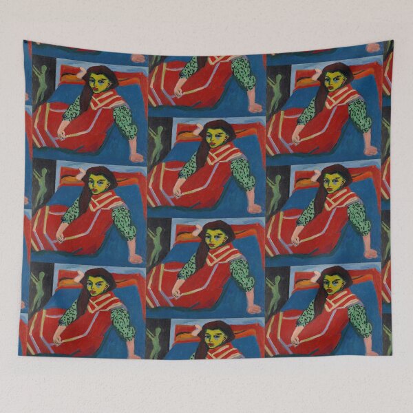 Item preview,  Ernst Ludwig Kirchner  Seated Girl (Fränzi Fehrmann) (1910-1920) designed and sold by TeeARTHY.