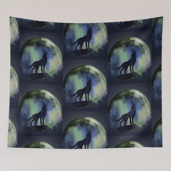 Item preview, La Luna Wolf Polar Lights - Cool Essentia designed and sold by ttsayt1earth.