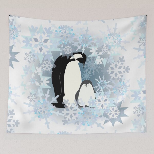 Item preview, Frost and Snowflake Penguins designed and sold by Melissa J Barrett.