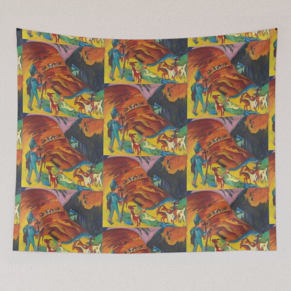 Item preview, Ernst Ludwig Kirchner Heimkehrende Ziegenherde (1920) Returning herd of goats designed and sold by TeeARTHY.