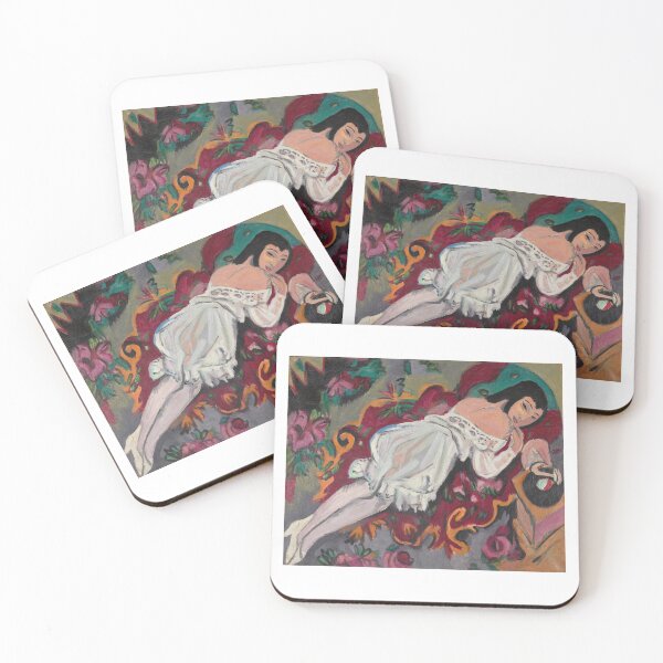 Item preview, Ernst Ludwig Kirchner Girl in White Chemise (1914) designed and sold by TeeARTHY.