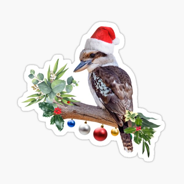 Aperçu de l'œuvre Kookaburra de Noël créée et vendue par PricklyEchidna.