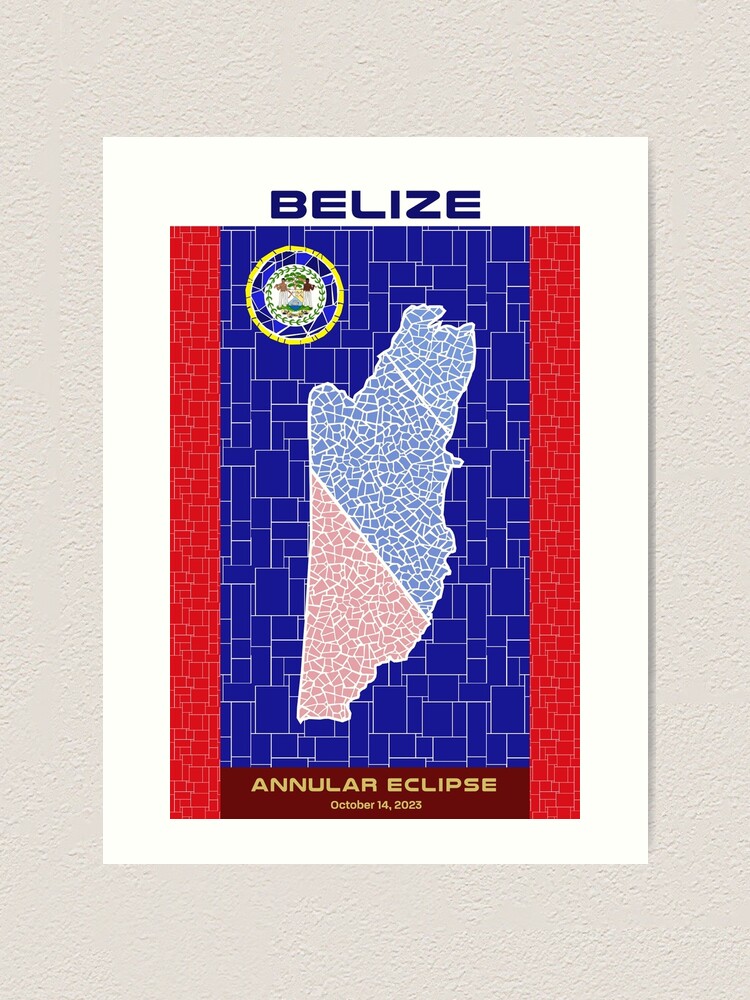 Thumbnail 2 of 3, Art Print, Belize Annular Eclipse 2023 designed and sold by Eclipse2024.
