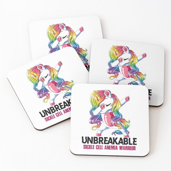 Item preview, Sickle Cell Anemia Awareness - Unicorn Sickle Cell Anemia Warrior Ribbon UNBREAKABLE designed and sold by Fernandezf.