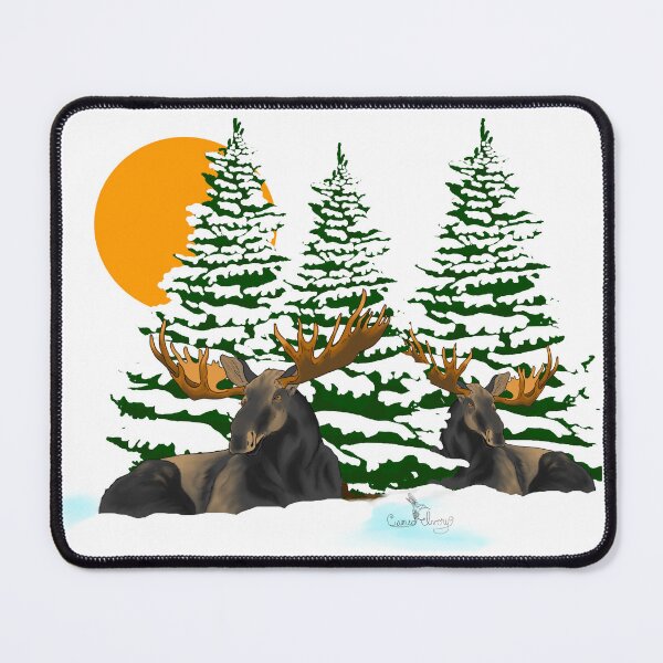 Item preview, The moose among the trees.  designed and sold by cameoivory.