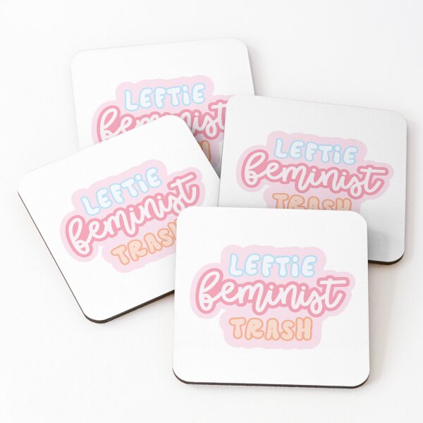 Item preview, Leftie Feminist Trash designed and sold by LilybugDesign.