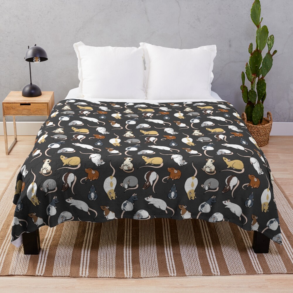 Rats Throw Blanket