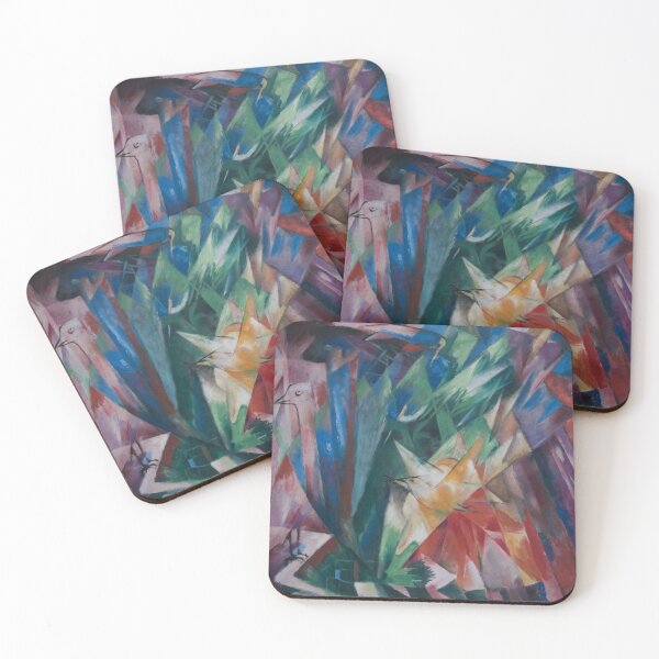 Item preview, Birds futuristic cubist abstract colorful Franz Marc designed and sold by Brasilia.