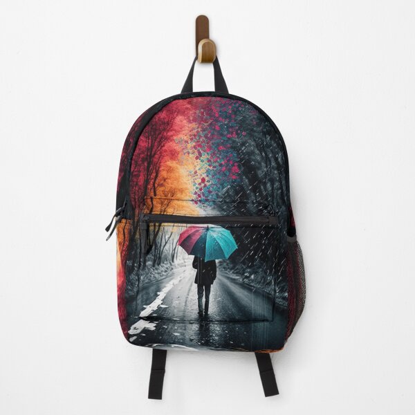 Item preview, Living Life in Colour Walking in the Rain designed and sold by AICreateWorlds.